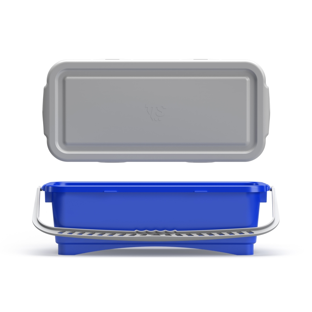 Raschietto Per Sudore In Plastica Per Cavalli - S-HA-1101 - Blu, Con Gomma